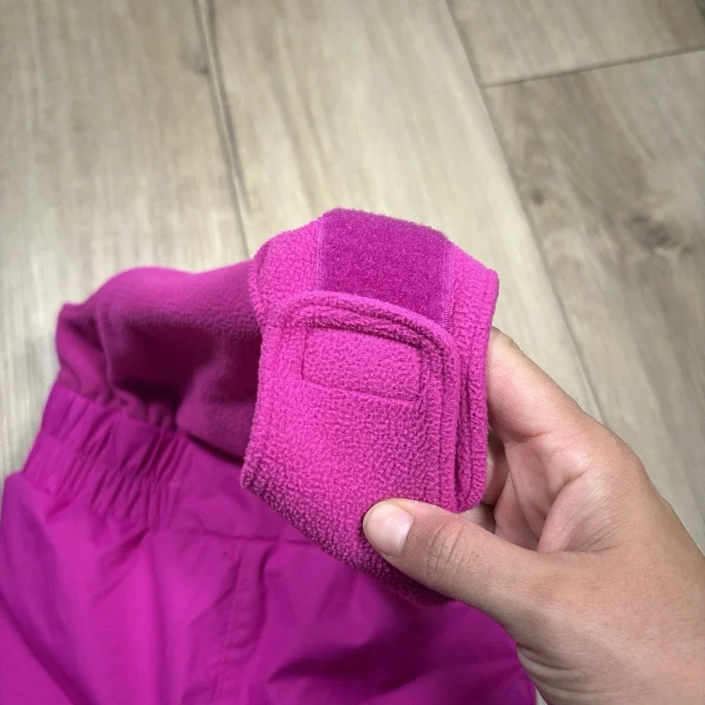 Columbia Fleece Lined Snow Suit Pants Bib Pink Girls Kids‎ Toddler 12-18M